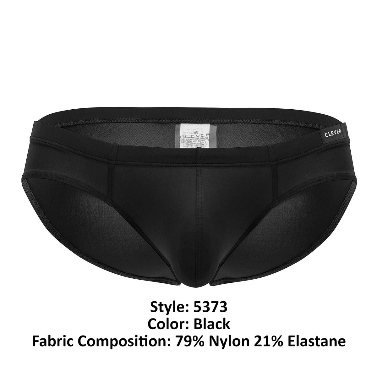 Clever Moda Men's Underwear 5373 Australian Latin Briefs Color Black