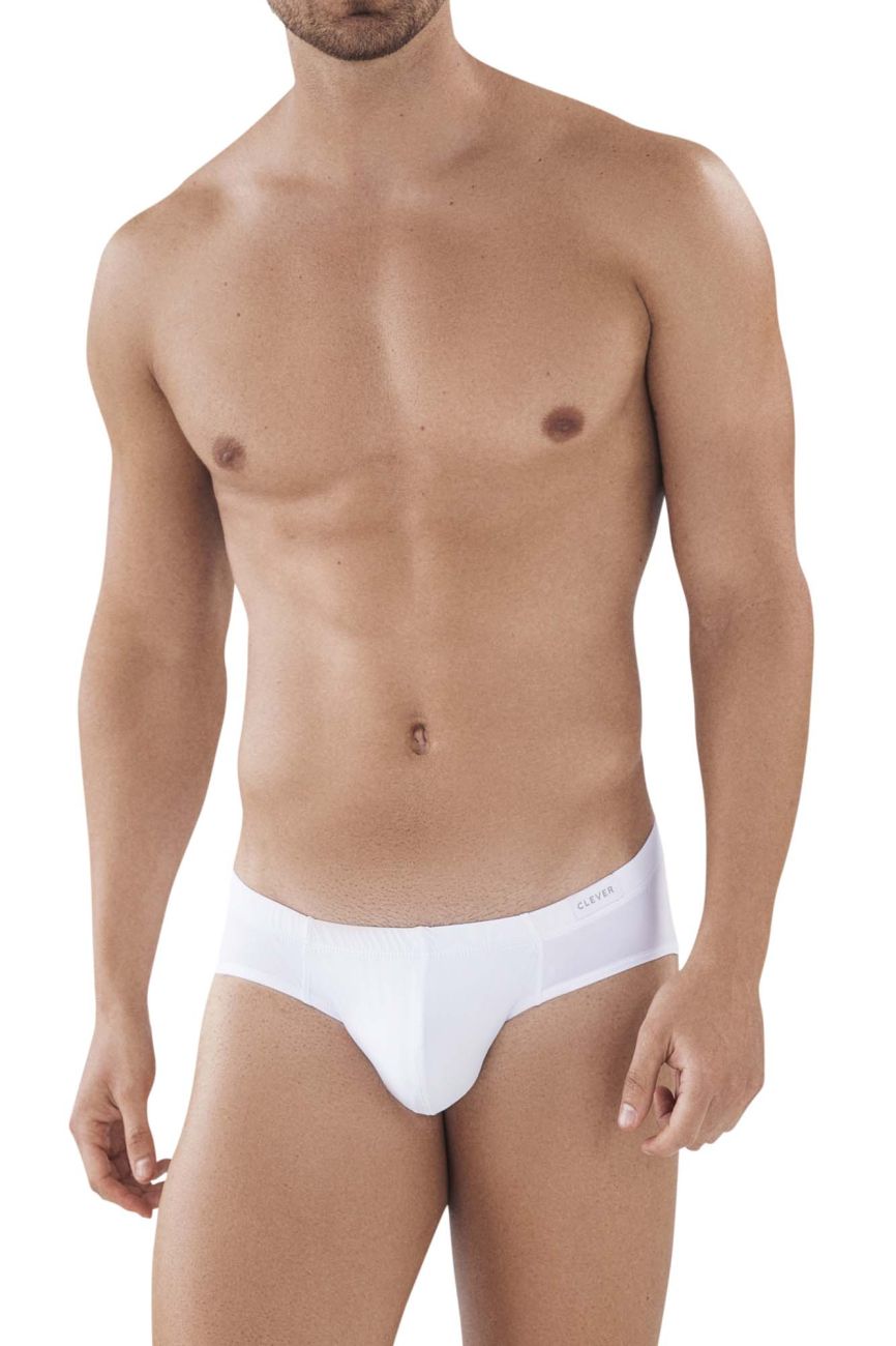 Clever Moda Men's Underwear 5373 Australian Latin Briefs Color White