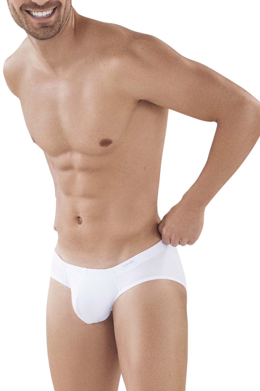 Clever Moda Men's Underwear 5373 Australian Latin Briefs Color White
