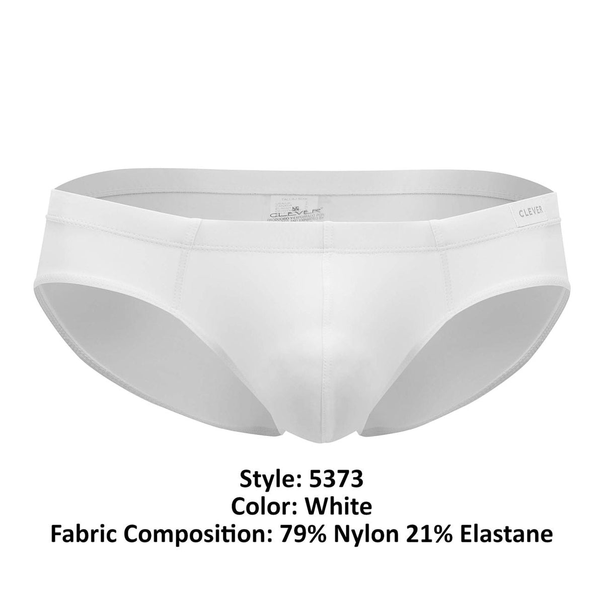 Clever Moda Men's Underwear 5373 Australian Latin Briefs Color White