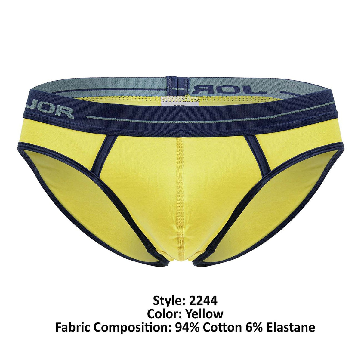 JOR Men's Underwear 2244 Astra Briefs Color Yellow