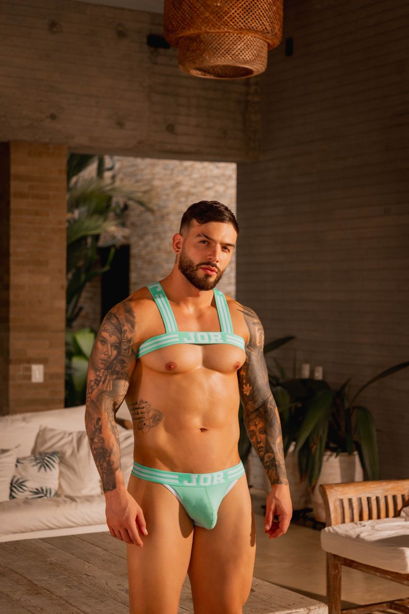JOR Men's Underwear 2323 College Thongs Color Mint