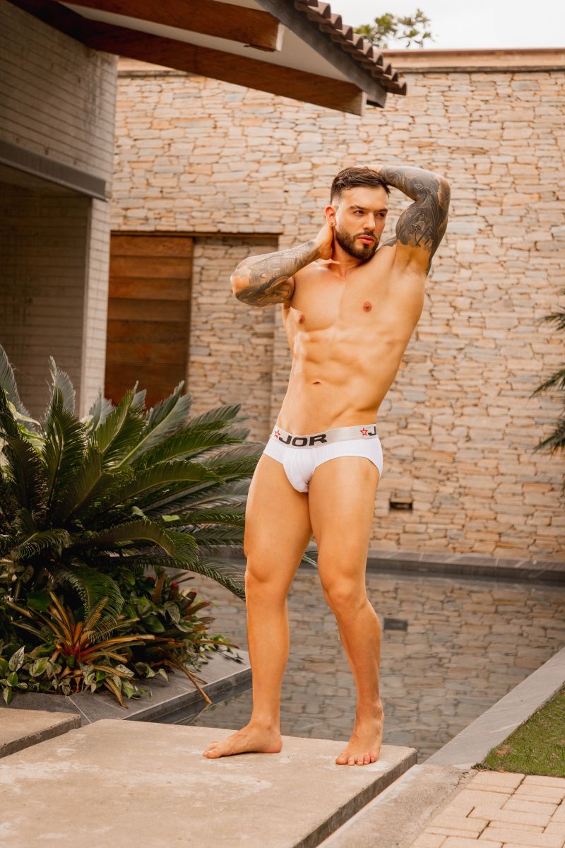 JOR Men's Underwear 2331 Cronos Briefs Color White