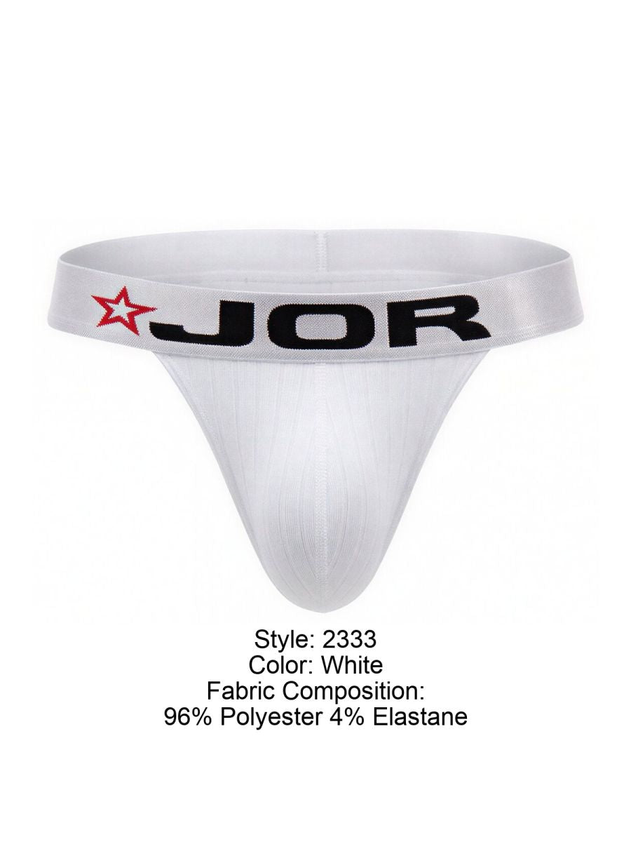 JOR Men's Underwear 2333 Cronos Thongs Color White