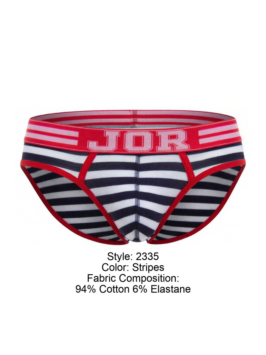 JOR Men's Underwear 2335 Santorini Briefs Color Stripes