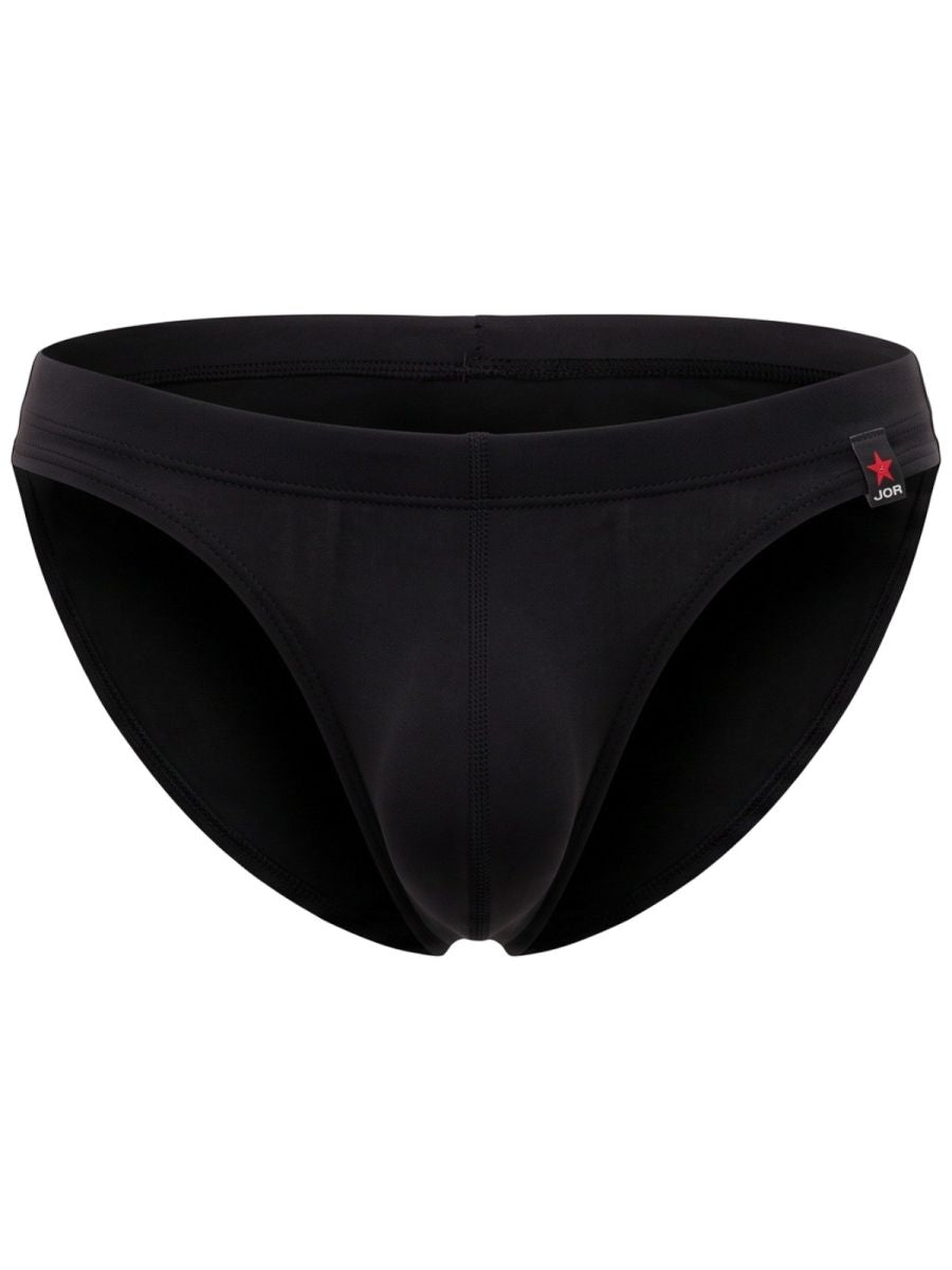 JOR 2450 Men's Underwear Invisible Briefs Sleek Comfort Color Black