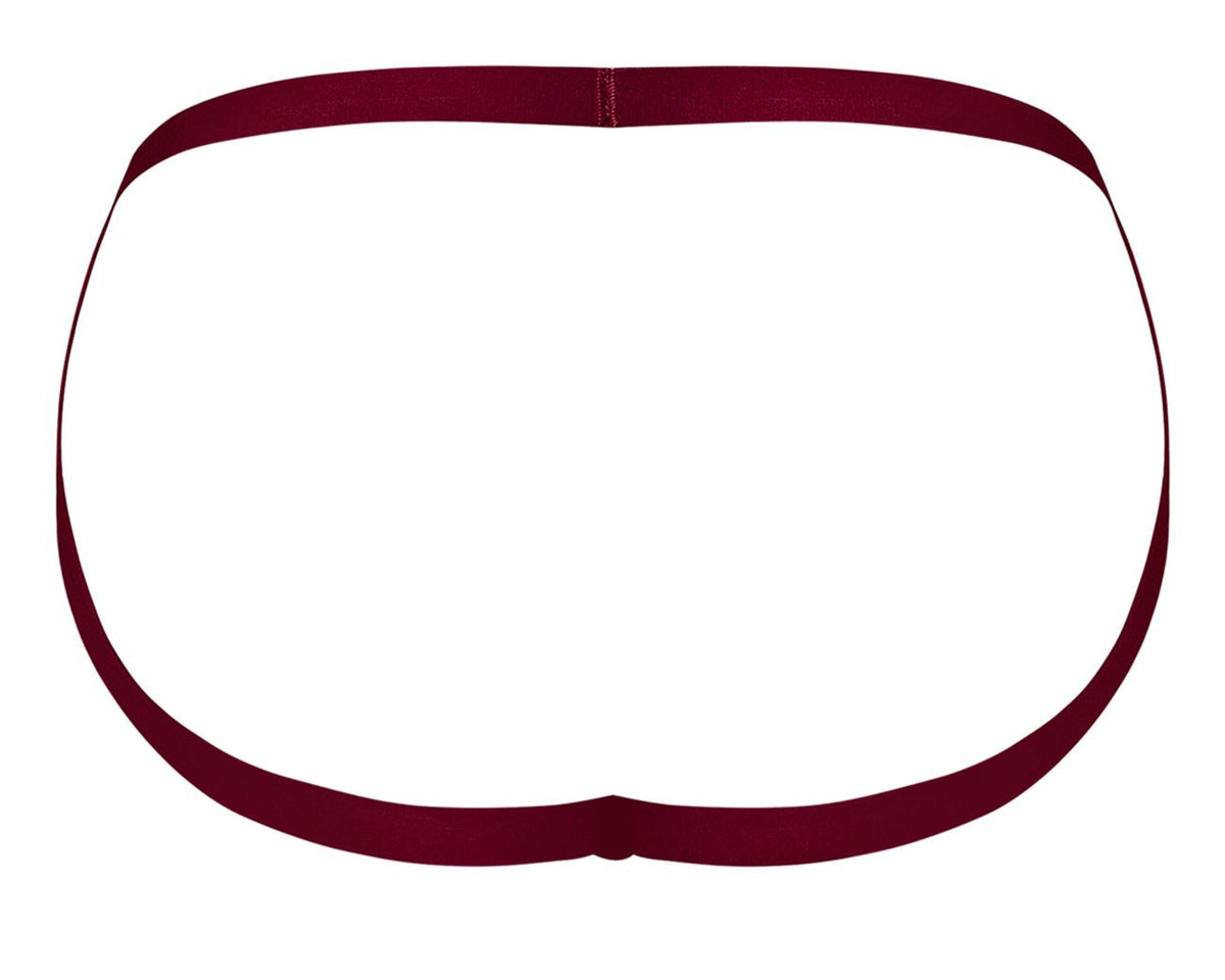 Male Power 394-289 Lucifer Strappy Jock Color Burgundy