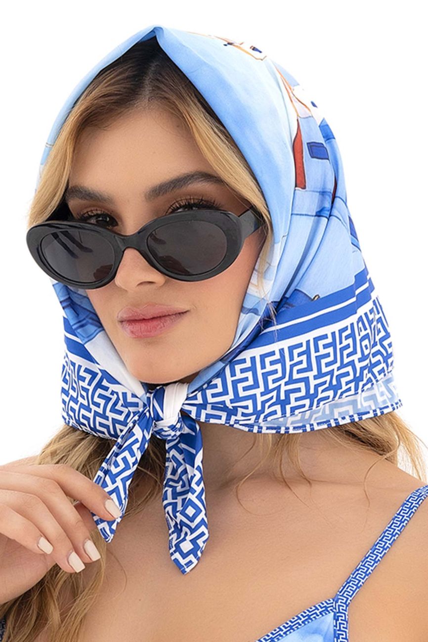 Mapale 47018 All Ways Scarf Color Santorini Blue