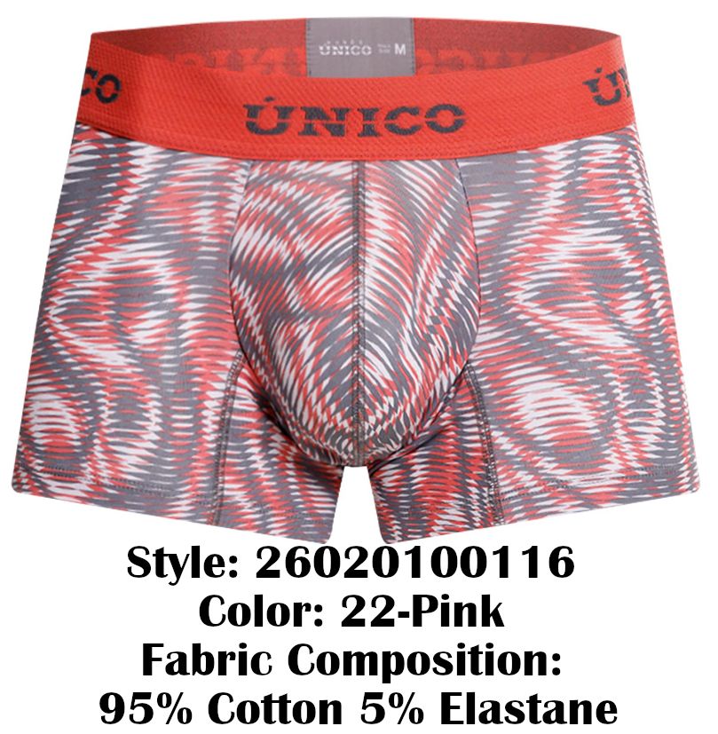 Unico 26020100116 Acanalado Trunks Color 22-Pink