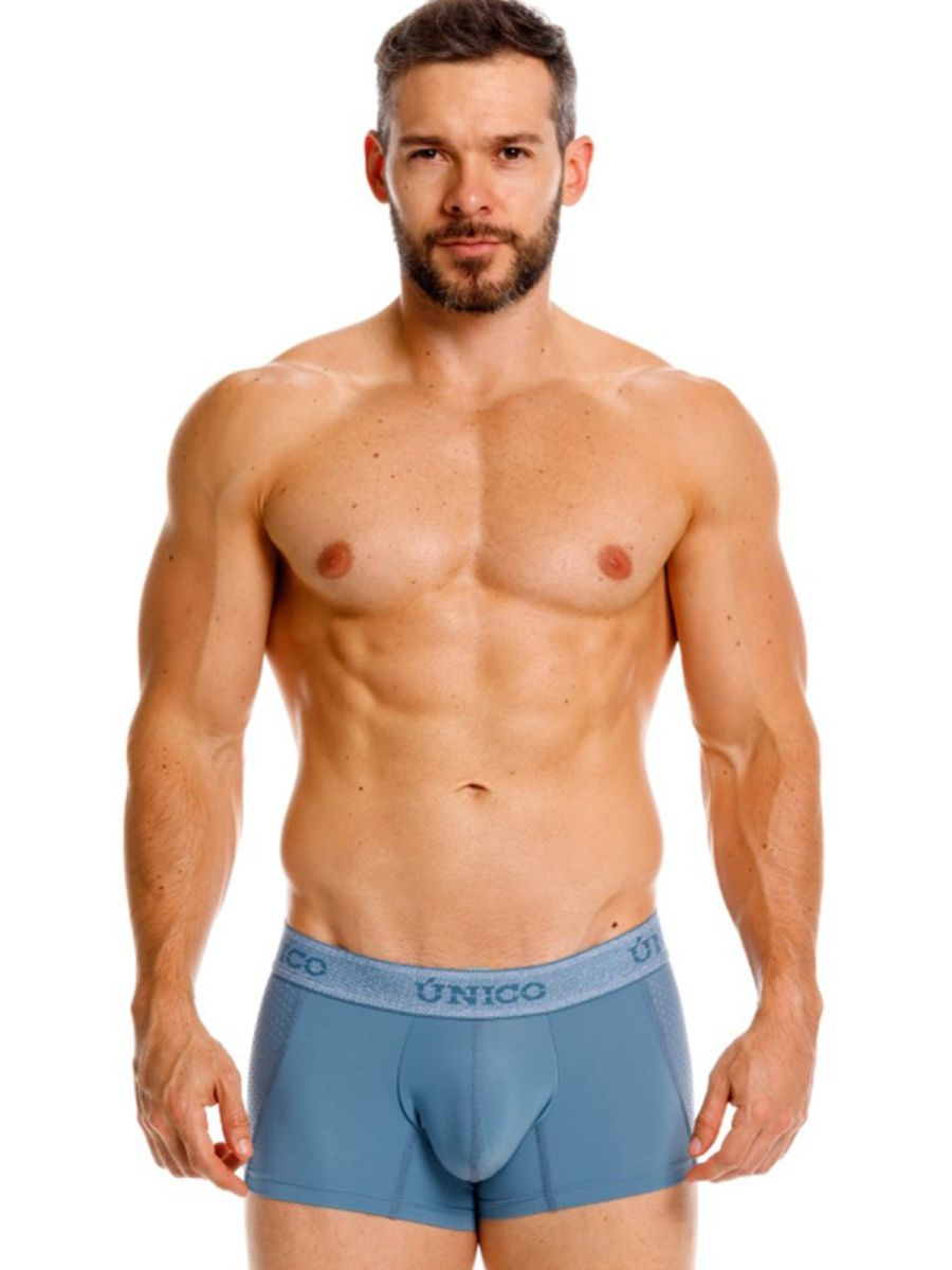 Unico 26040100127 Classic Trunks Color 46-Blue - Premium Athletic Comfort
