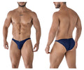 Xtremen Men's Underwear 91215B Microfiber Bikini Color Dark Blue