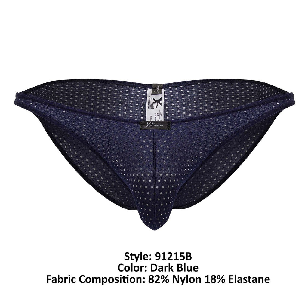 Xtremen Men's Underwear 91215B Microfiber Bikini Color Dark Blue