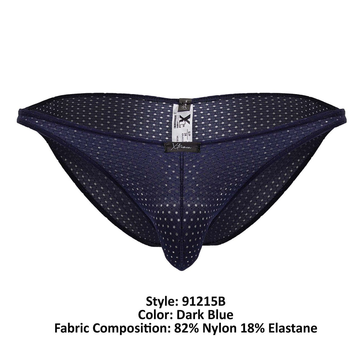 Xtremen Men's Underwear 91215B Microfiber Bikini Color Dark Blue