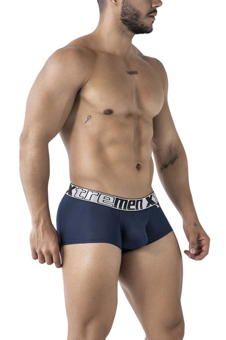 Xtremen Men's Underwear 91222 Microfiber Trunks Color Navy