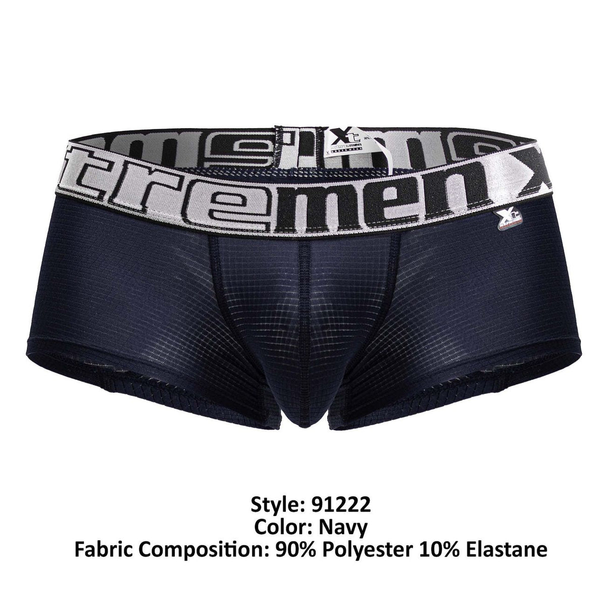 Xtremen Men's Underwear 91222 Microfiber Trunks Color Navy