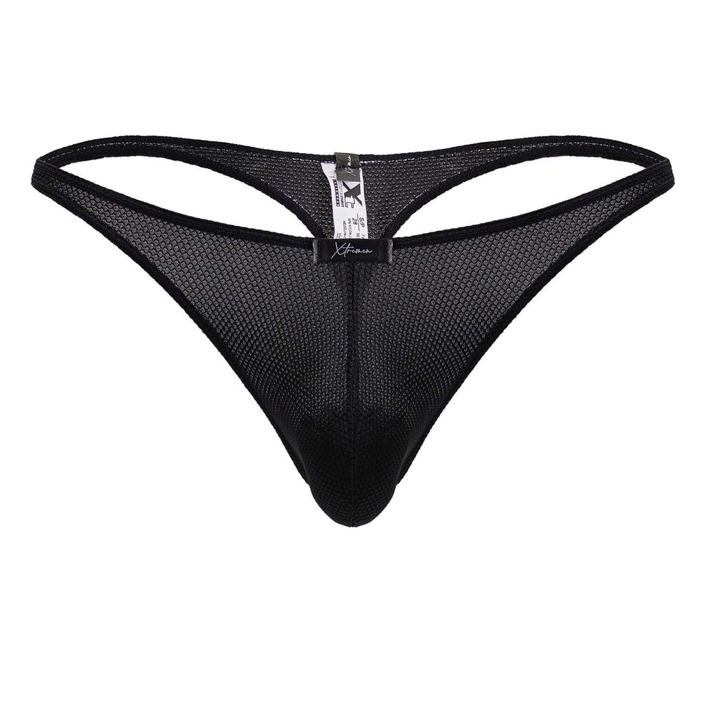 Xtremen Men's Underwear 91223 Microfiber Thongs Color Black