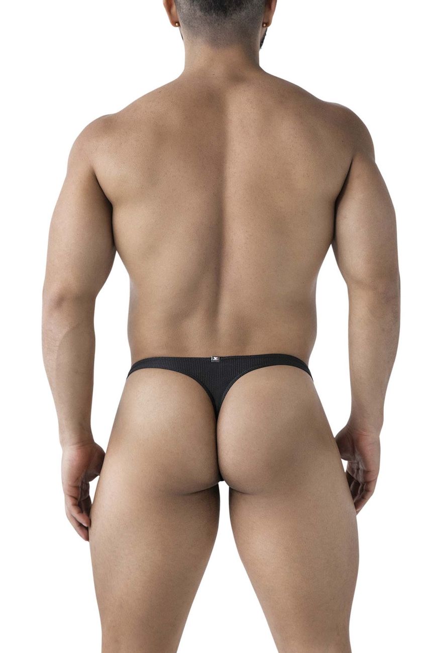 Xtremen Men's Underwear 91223 Microfiber Thongs Color Black
