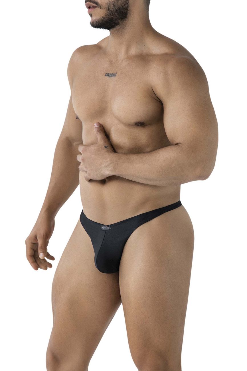Xtremen Men's Underwear 91232 Microfiber Thongs Color Black