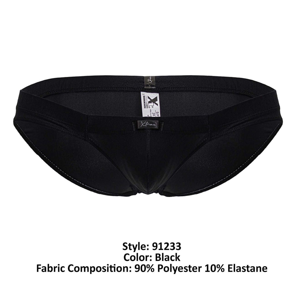 Xtremen Men's Underwear 91233 Microfiber Briefs Color Black
