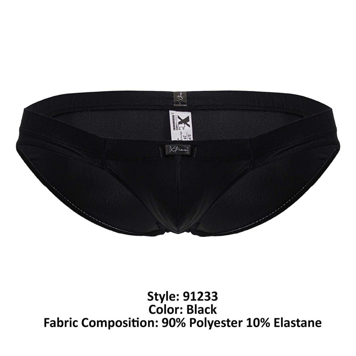Xtremen Men's Underwear 91233 Microfiber Briefs Color Black