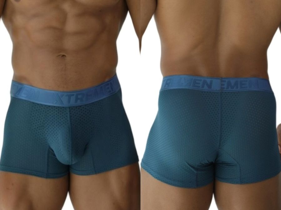Xtremen 91251 Microfiber Mesh Boxer Briefs Color Petrol