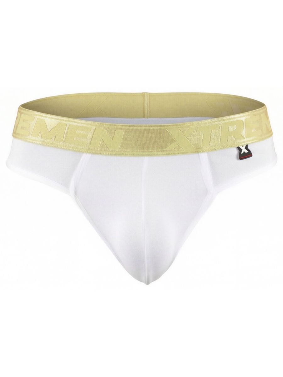 Xtremen Men's Underwear 91253 Microfiber Thongs Sleek and Supportive Color White