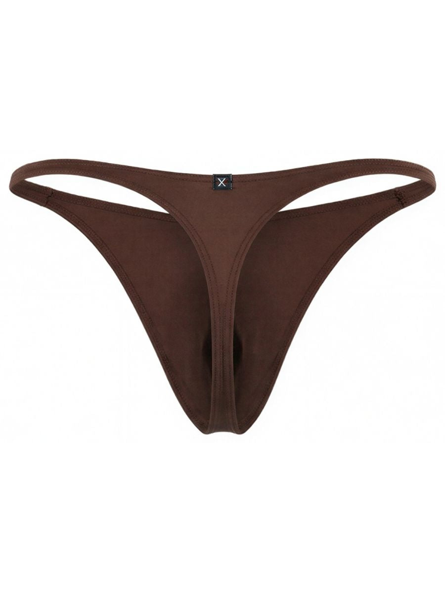 Xtremen Men's Underwear 91254 Sleek Microfiber Thongs Color Chocolate