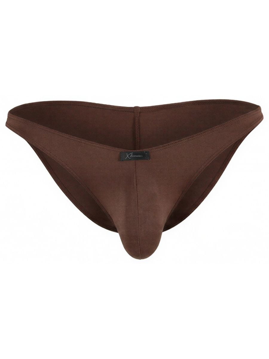 Xtremen 91255 Men's Underwear Sleek Microfiber Bikini Color Chocolate