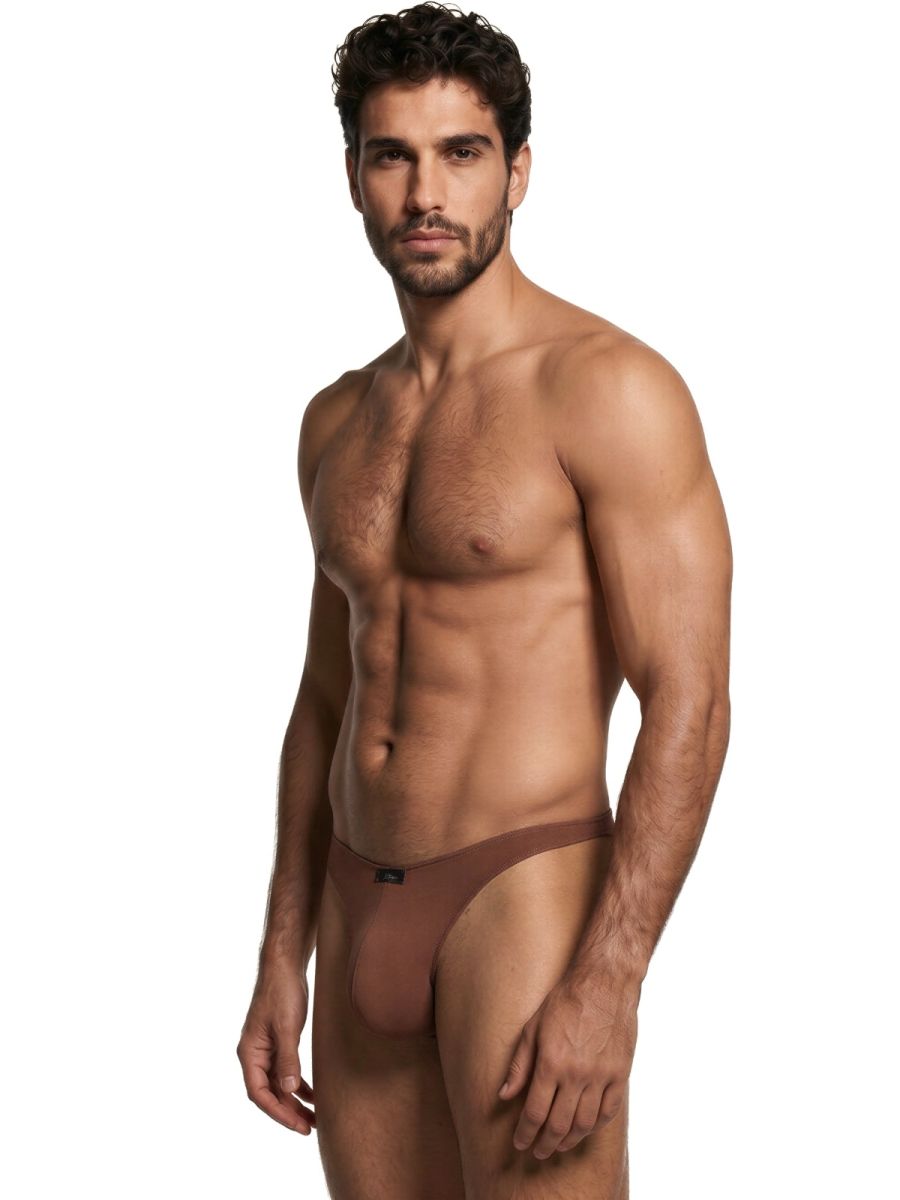 Xtremen 91255 Men's Underwear Sleek Microfiber Bikini Color Chocolate