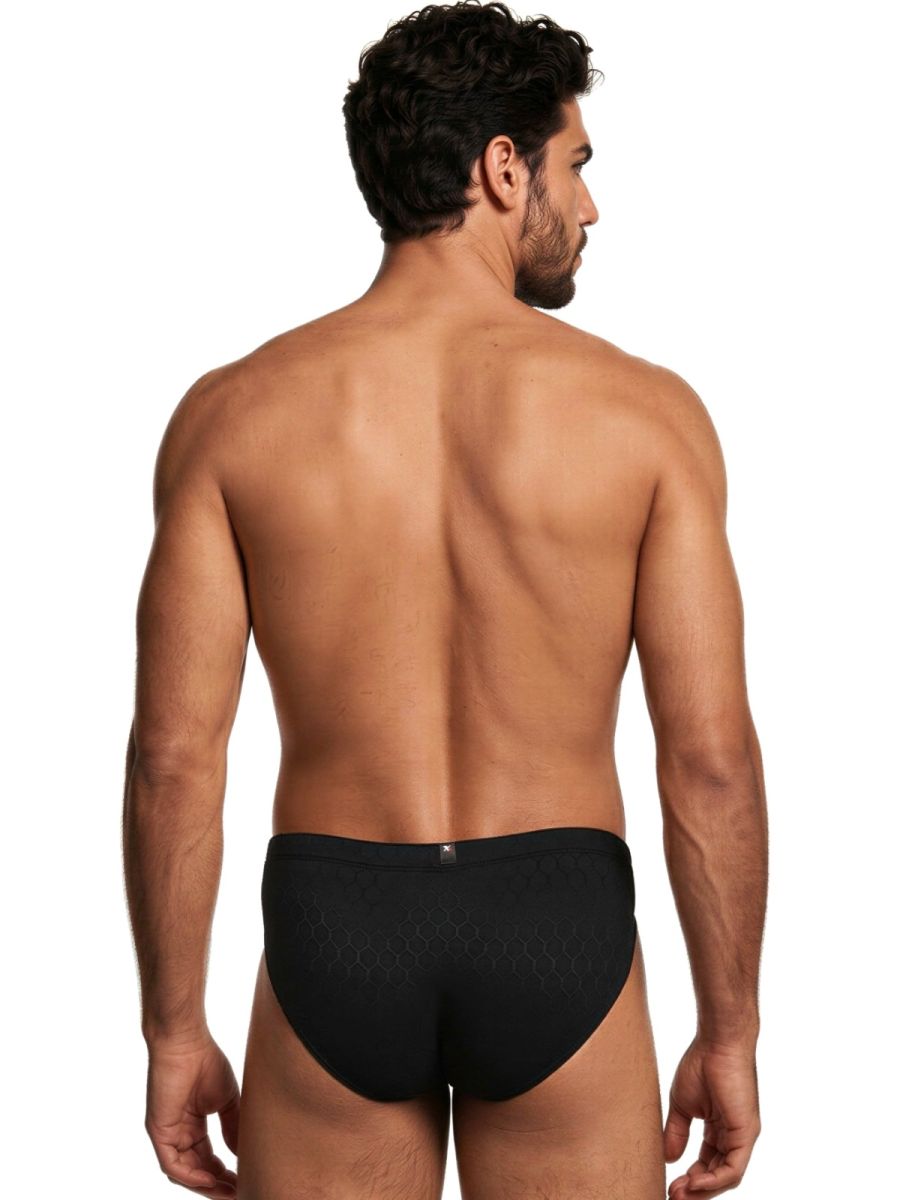 Xtremen 91258 Men's Underwear Sleek Microfiber Briefs Color Black
