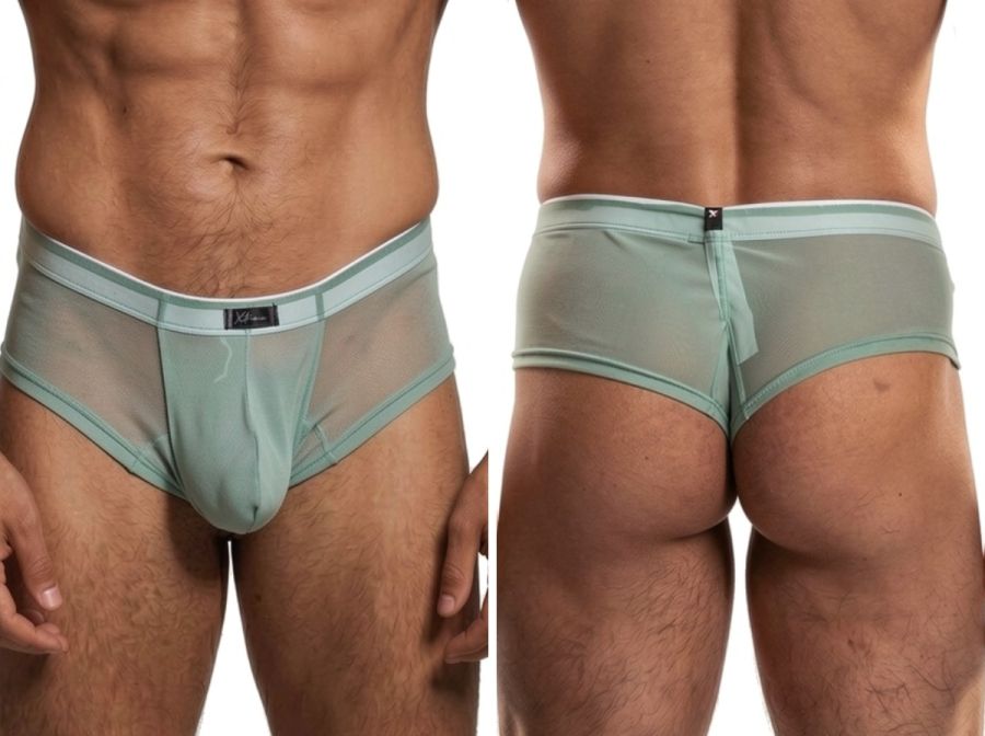 Xtremen 91263 Men's Underwear Microfiber Mesh Briefs Color Green