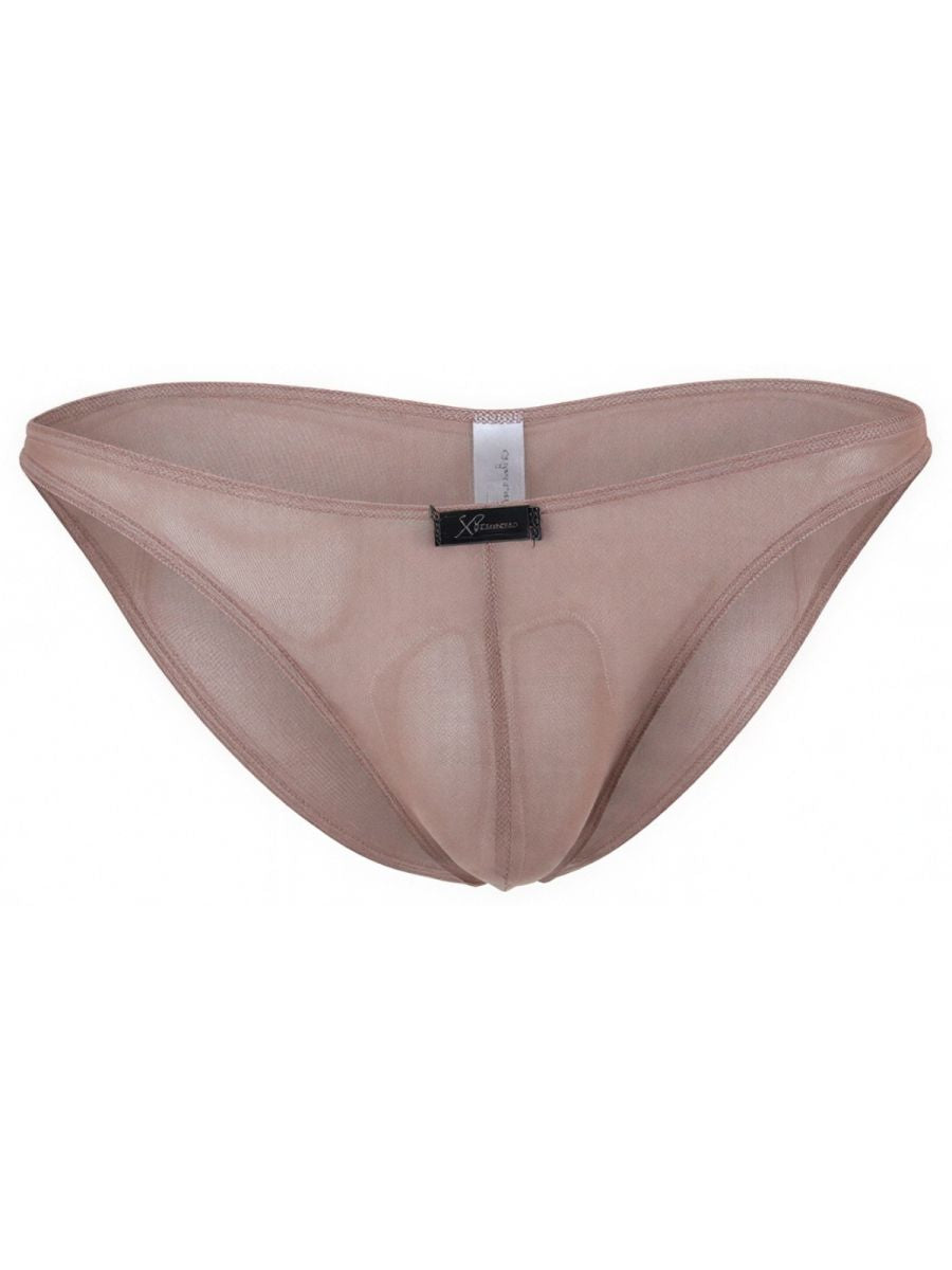 Xtremen 91264 Men's Underwear Microfiber Mesh Bikini Color Brown