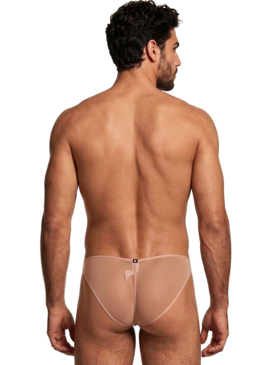 Xtremen 91264 Men's Underwear Microfiber Mesh Bikini Color Brown