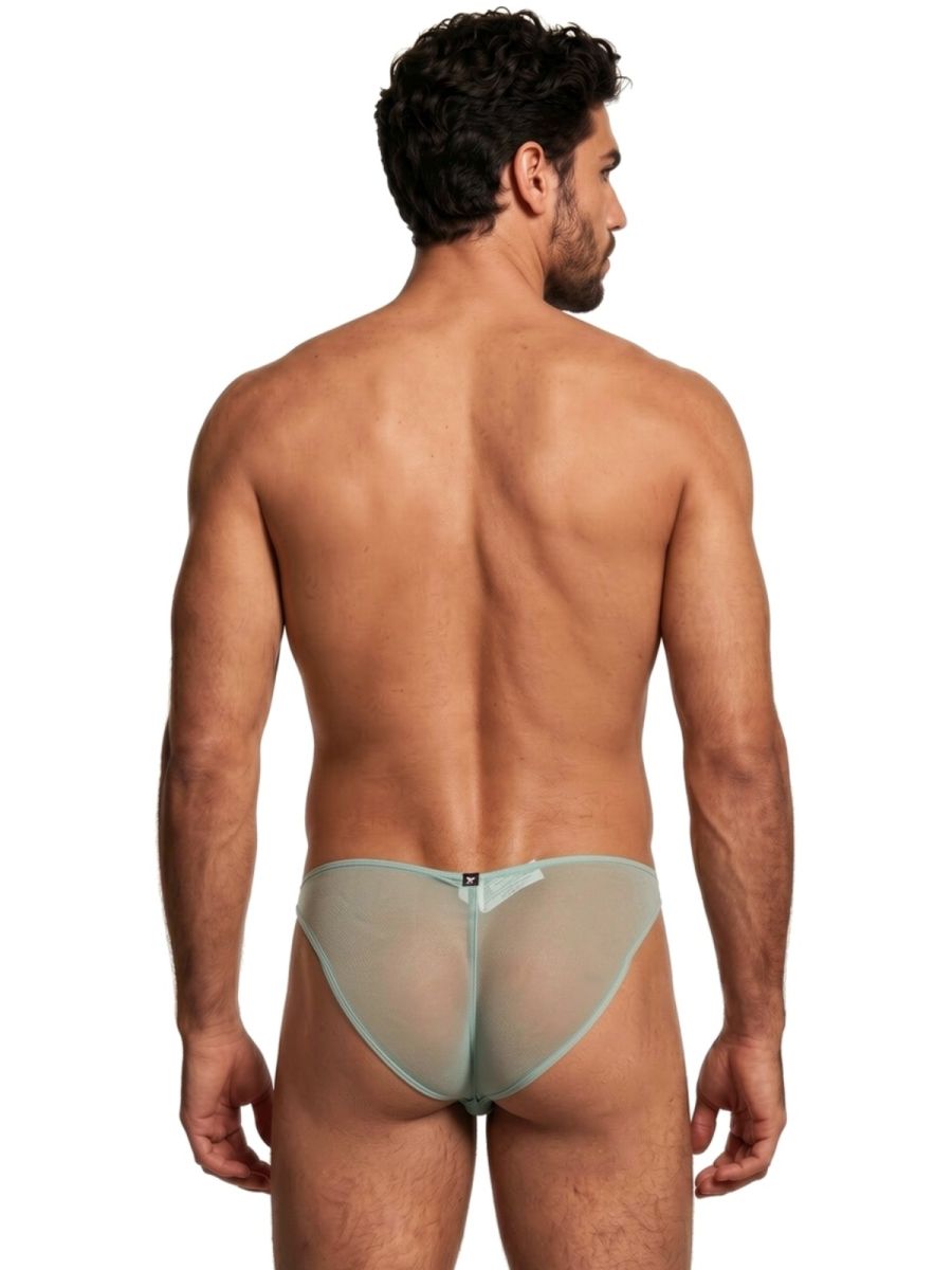 Xtremen Men's Underwear 91264 Microfiber Mesh Bikini Color Green