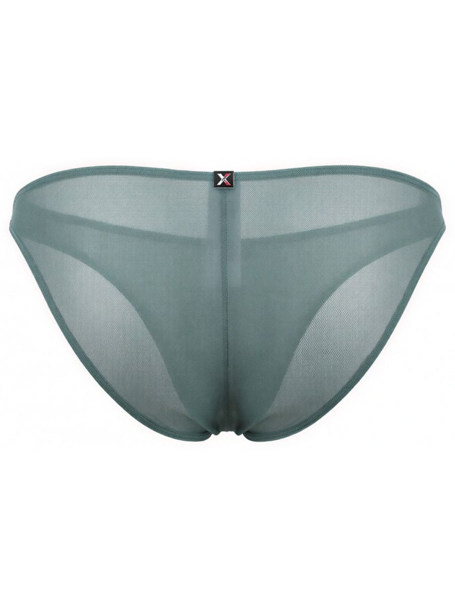 Xtremen Men's Underwear 91264 Microfiber Mesh Bikini Color Green