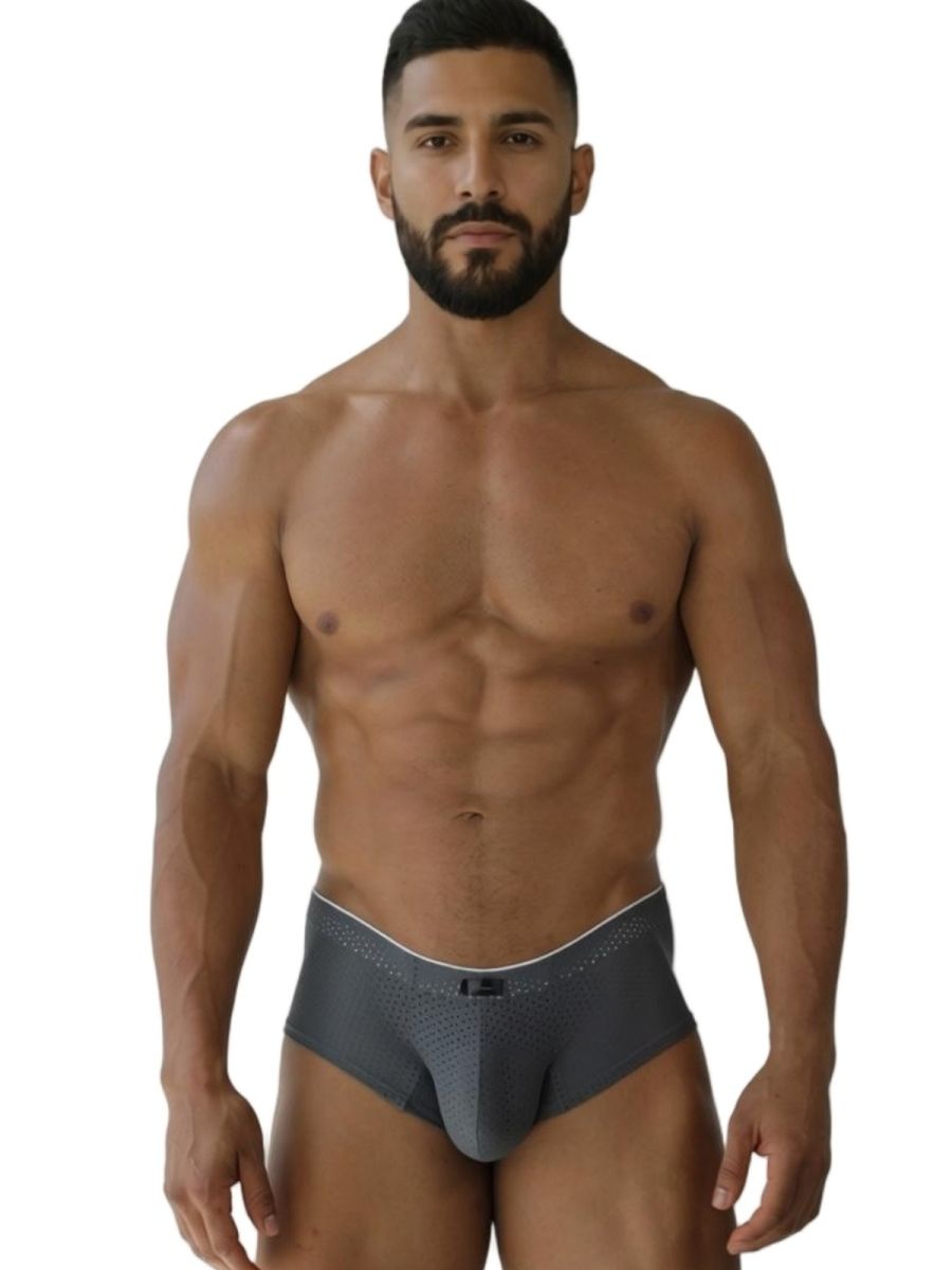 Xtremen 91269 Microfiber Mesh Briefs Color Gray